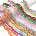 Multicolor Irregular Glass Crystal Chips for Jewelry Making Different Colors 5x8mm Pink Orange Red Purple Handmade Bracelet
