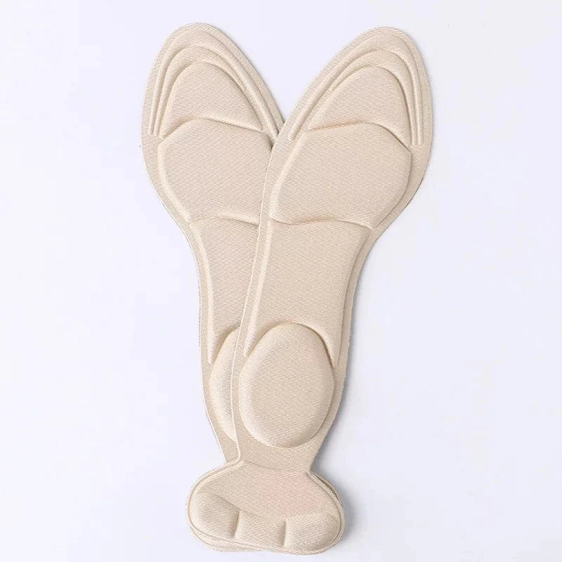 Soft T-Shaped Memory Foam Invisible Women's Arched Support Insert High-Heels Insole with Heel Protection Insole