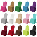 Cheap White Spandex Chair Covers with Slip Seat Removable Wedding Event Covers Printed Pattern Wrinkle Resistant