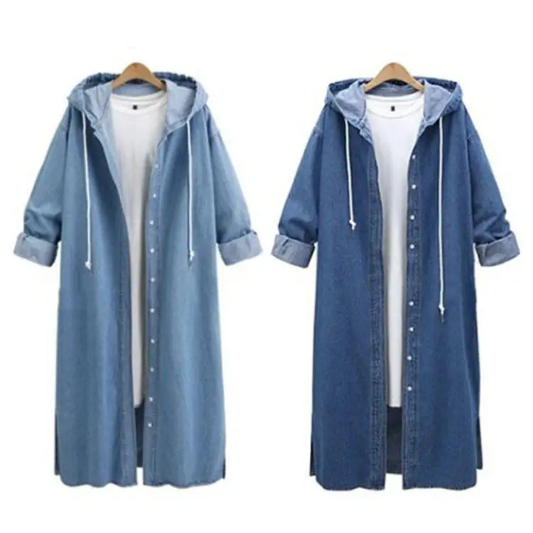 OEM Man Jacket Stylish Hooded Denim Jacket for Women Youthful Women Jackets