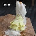 Classic Luxury Dog Clothes for Small Pets Spring Summer Cat Princess Dress with Printed Skirts for Rabbit and Dog