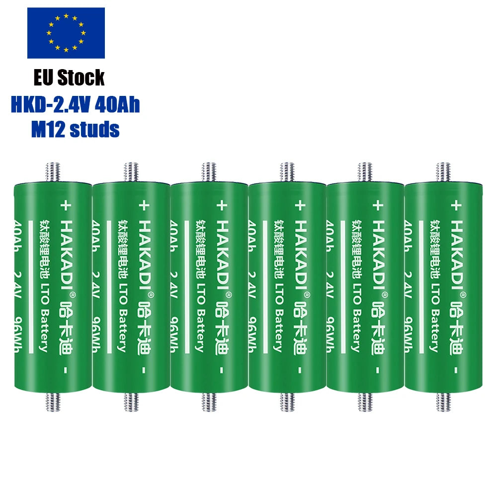 EU Stock LTO 2.3V 40Ah Original a Grade Brand New 60165 LTO Rechargeable Batteries 20C High Rate Discharge Fast Delivery