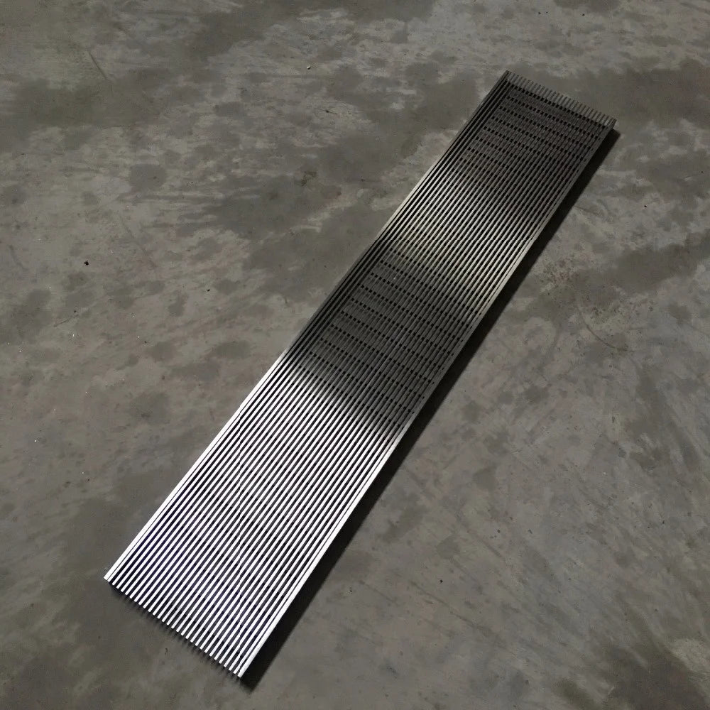 Stainless 316 Steel Durable Linear Shower Floor Drain Heel Guard Grate with Carbon Steel Option