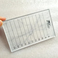 Customized Colorful  butterfly Heart Shape Acrylic Lash Tile Plate Two Sides Crystal Marble Eyelash Extension Pallet