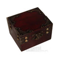 Wholesale Old-Style Polished Wooden Treasure Chest Vintage Metal Jewelry Case Plywood Boxes Wall Signs Wood Crafts Wooden Boxes