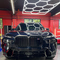 Custom LED Hexagonal Garage Light for Detailing and Car Workshop Hexagon Led Light Honeycomb Car Wash Lighting
