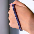Luster Good Quality Vvs Moissanite Tennis Chain Sterling Silver Blue Moissanite Tennis Bracelets