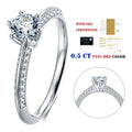 Abiding Jewelry Wholesale Moissanite Diamond Ring Price Customized Jewellery 925 Silver GRA Moissanite Jewelry