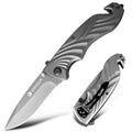 New Design Folding Blade Hunting Knife with Clip Belt Glass Breaker Survival Outdoor Tactical Pocket Knife Edc for Camping