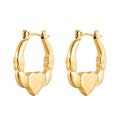 Huggie Earrings Designs 2024 New Fashion for Woman Gold Golden Girls Gift White Party Trendy Custom Stainless Steel Earrings