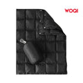 WOQI Summer Lightweight Puffy Portable Beach Blanket Waterproof Reversible Wearable Camping Mat for Outdoor Activities