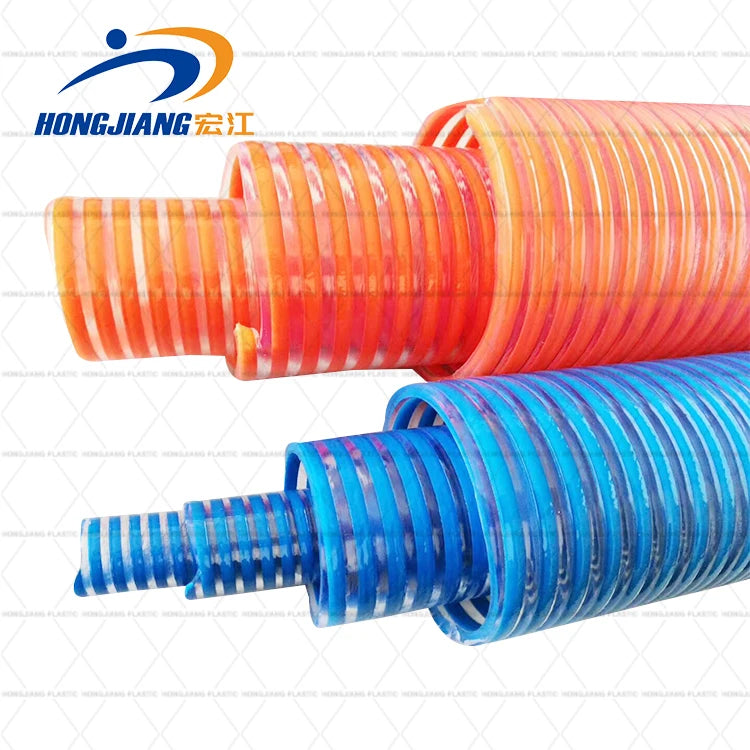 PVC Helix Spiral Tube Pipe Conduit Line Hose/Water Suction Hose with Smooth or Corrugated Surface