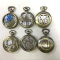 Bronze Vintage Roman Numeral Commemorative Retro Full Hunter Half Hunter Men's Pocket Watch with Chain