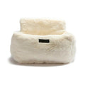 Wholesale High End Luxury Dog Seat Car Ultra Soft Ivory Cloud Soft Cuddly Fabric Safety Seat Belt Dog Car Seat