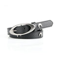 New Crescent Antique Silver Buckle Belt Punk Style Fashion Personality Stars Belt Decorated Jeans for Women