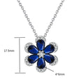 ACME Zircon Earrings Flower Sapphire Europe Hot Sales Set Jewelry 925 Sterling Silver  Pendant Bracelets  for Women Wedding Gift