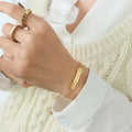 Fashion Multi Layers Bracelet Plated 18 K Gold Bracelet Stainless Steel for Women