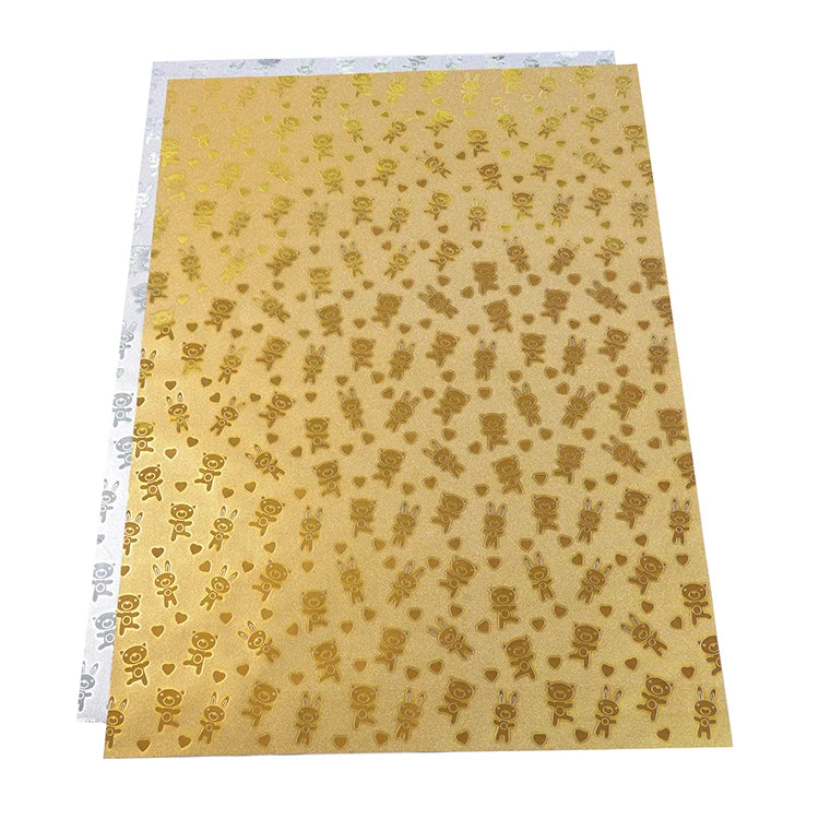 50*70CM Happy Bear and Rabbit Decorative Floral Gift Wrapping Paper Box Wrapping Gift Paper for Gift Wrapping From China
