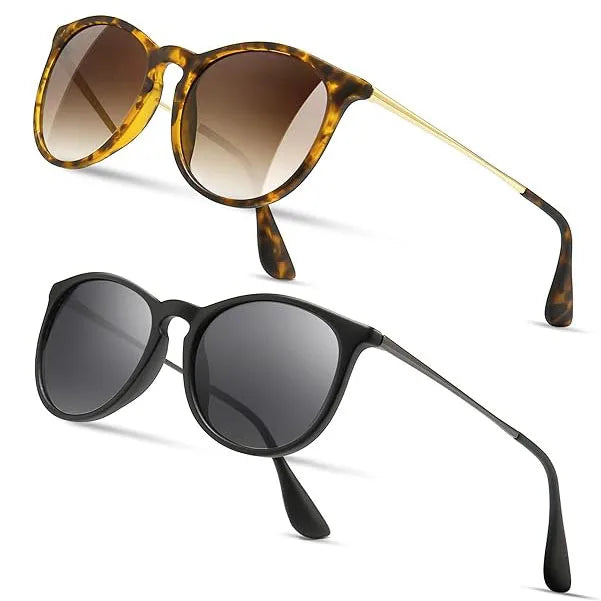 4171 Trendy Stylish Custom logo Sun Glasses Polarized Round Sunglasses Classic Designer Style for Men and Women