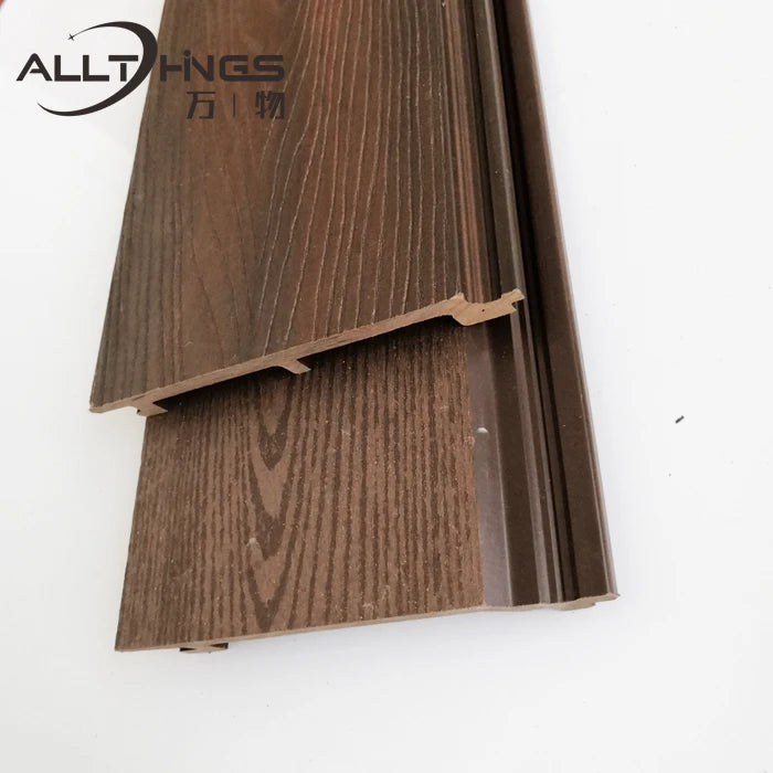 156*21mm Mixed Color Wood Plastic Waterproof Outdoor Exterior Wpc Wall Panel