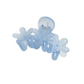 Modern Three-Flower Transparent Matte Plastic Hair Claw Clips for Girls Stylish Hair Accessories for Summer Spring Parties