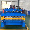 China Manufacturers 1200mm Aluminum Tile Roof Panel Sheet Bamboo Shape Metal Roof Roll Forming Machine Motor Core for House Roof