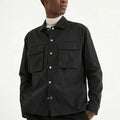 Latest Men's Casual Satin Shirts Long Sleeve Overshirt Jacket for Spring Breathable and Anti-Wrinkle Design
