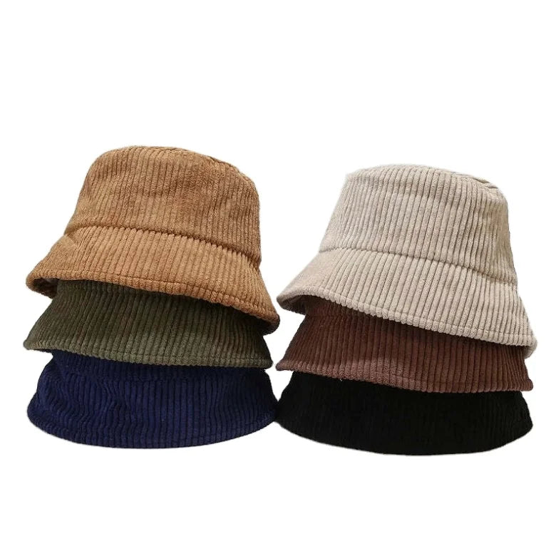 Wholesale Custom 3D Embroidery Image Spring Summer Unisex Polyester Cotton Bucket Hat Wide Brim Warm Pure Color Casual Outdoor