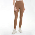 High Waist No Front Seam Tight Leggings Womens Legging Yoga Wear Pants Leggins Yoga Black Nylon Workout Clothing Yoga Pants