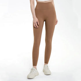 High Waist No Front Seam Tight Leggings Womens Legging Yoga Wear Pants Leggins Yoga Black Nylon Workout Clothing Yoga Pants