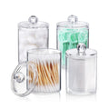 Clear Acrylic Cotton Swab Ball Cotton Round Pad Dental Floss Storage Box