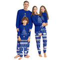 Couple Custom Set Women Cotton Pajama Elastic Waist Closure Front Logo Christmas Family Pajamas