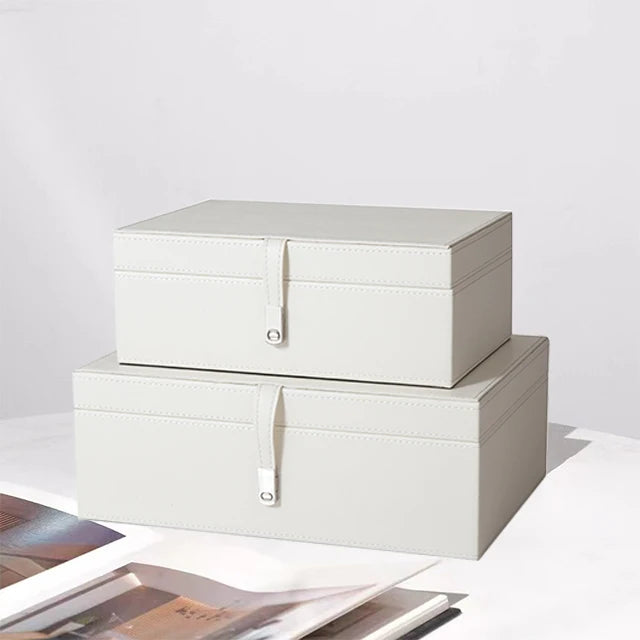 Wholesale Faux Leather Jewelry Boxes Storage Boxes Jewelry Organizer Accessory Organizer