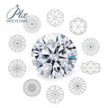 New Arrival Wholesale Luxury  Certified Moissanite Stone 5mm 6.5mm White DEF VVS Round Cut Fancy Cut Loose Moissanite