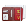 Custom Sublimation Passport Jacket PU Leather Card Travel Wallet White DIY Blank Set Passport Business Card Credit Card
