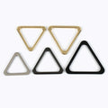 Meetee BF036 Bag Thickened Flat Triangle Cramp Ring Bag Link Buckle Clothes Accessories Leather Belt Triangle Ring Buckle