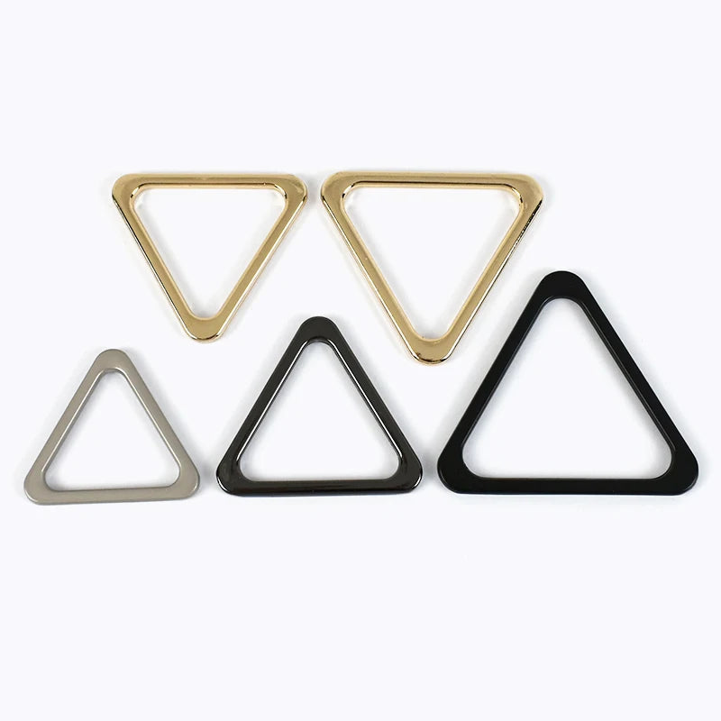 Meetee BF036 Bag Thickened Flat Triangle Cramp Ring Bag Link Buckle Clothes Accessories Leather Belt Triangle Ring Buckle