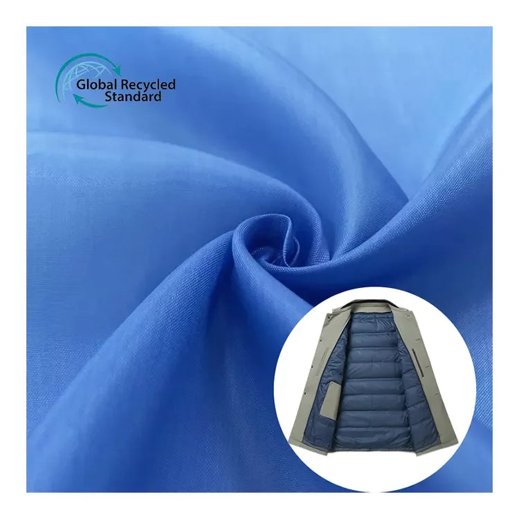 Hot Sale 190t Recycled Fabric Down Jacket Outer Material 210T Jacket Lining 100%polyester Fabric for Clothing