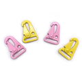 BT-Z014 Zinc Alloy 25mm 1'' Olecranon Spray Lacquer Carabiner Webbing Metal Buckle Hooks HK Sling Clips