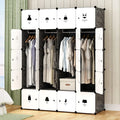 Portable Wardrobe 4 Column Plastic Foldable Plastic Modern 20 Cubes Bedroom Furniture Home Furniture Plastic PP 1 Piece/carton