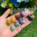 Factory-Price 1 Inch Natural Crystal Tortoise Hand Carved Polished Mixed Material Quartz Turtle Healing Technique Elegant Design