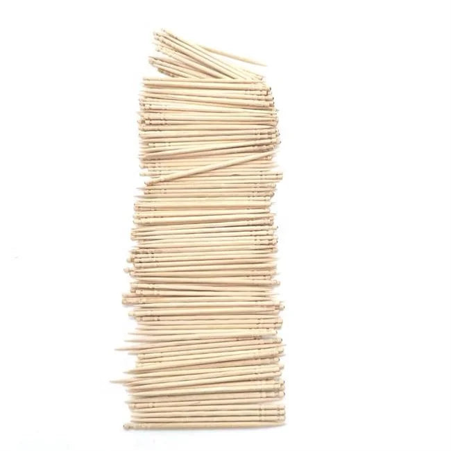 In Bulk Packing Birch Toothpick Single-pointed Carved Wooden Disposable 2.0 X 65mm 10000pcs in Natural 10 Boxes Teeth Cleaning