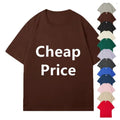Spring Brown Autumn Solid Summer Classic Pink Grey Silver Moq 2 Pcs Quality Red Blue White Plain Men's Cotton T-shirt Supplier