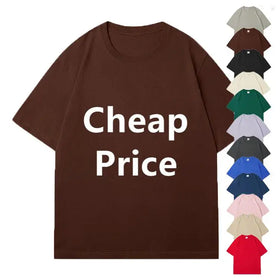 Spring Brown Autumn Solid Summer Classic Pink Grey Silver Moq 2 Pcs Quality Red Blue White Plain Men's Cotton T-shirt Supplier