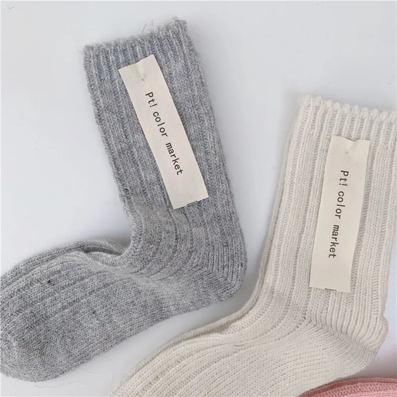 Winter Perfect Handknit Retro Merino Wool Socks for Adults