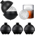 Large Baseball Golf Shape Reusable Food Grade Silicone Ice Ball Mold BPA-Free Eco-Friendly Easy Release 2.5 Inch Whiskey Sphere
