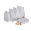 Custom Fold Recycled  Craft White Square Bottom Paper Bag With  Your Own logo  Premium Paper Bags with Food Paper Bag