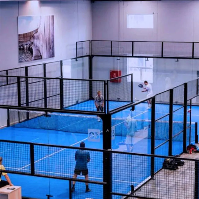 AVG Nest Padel Club Hot Sale Outdoor Indoor Padel Tennis Court 10m*20m with LED Lights and Tempered Glass