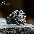 SS8-1051R Fashion Jewelry Stainless Steel Vintage Viking Triangle Rings for Men Classic Ring