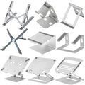Adjustable Portable Vertical Laptop Stand Foldable Aluminum Tablet & Notebook Holder Stamped & Bended Sheet Metal Fabrication